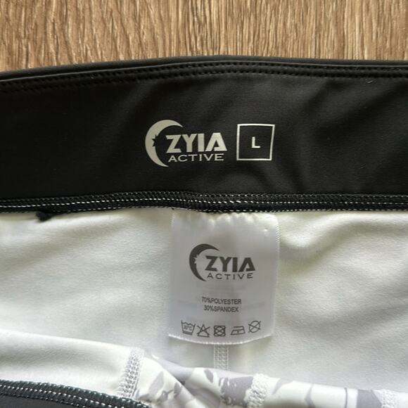 Zyia Active Men's White & Grey Sports Compression Tights Size Large - Picture 4 of 6